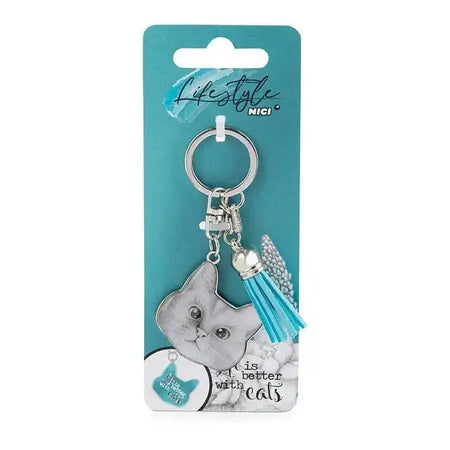 Porta - Chaves em Metal Meowlina - Charmy Gift Store