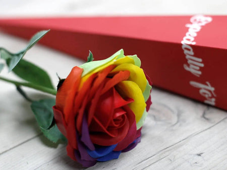 Rosa Arco Iris Sabão A minha loja Casa e Decoração