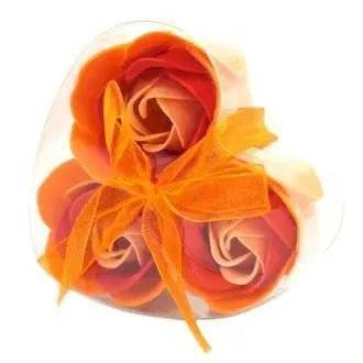 Set 3 de Rosas Laranja de Sabão A minha loja Casa e Decoração
