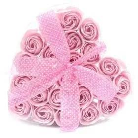 Set de 24 Rosas cor de Rosa de Sabão A minha loja Casa e Decoração
