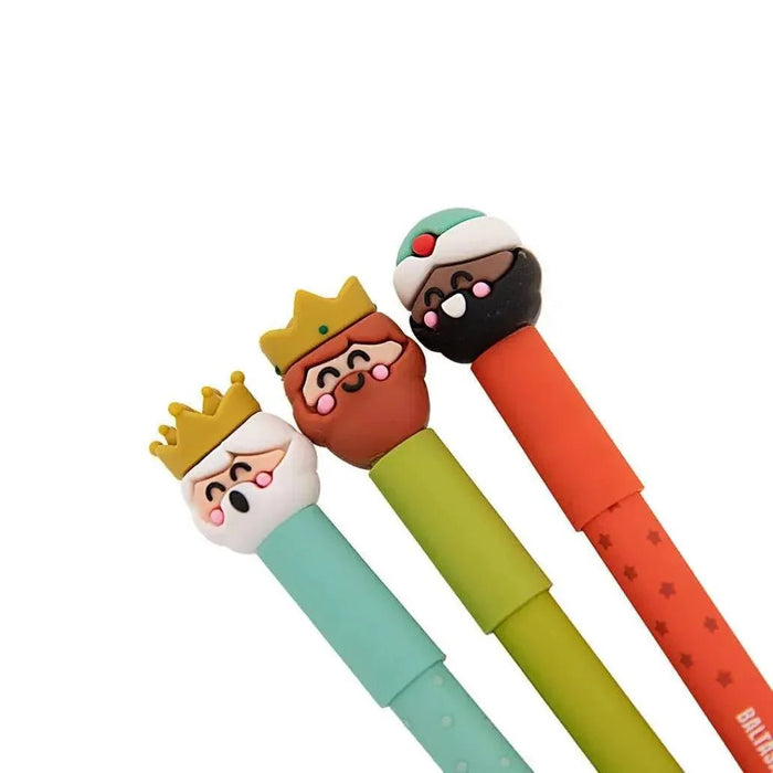Set de 3 esferográficas apagáveis Bo - Bo - Reis Magos - Charmy Gift Store