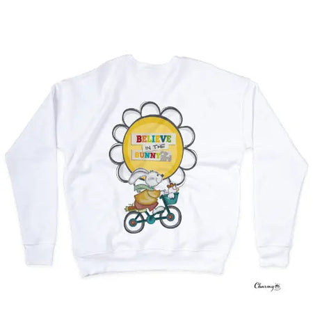 Sweat Branca Bunny Bike - Charmy Gift Store