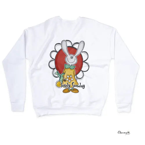 Sweat Branca Lovely Sunday - Charmy Gift Store
