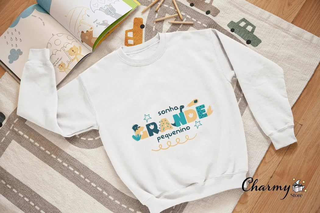 Moletom Dino Garoto 004 – Conforto e Estilo Casual Incomparável para Crianças