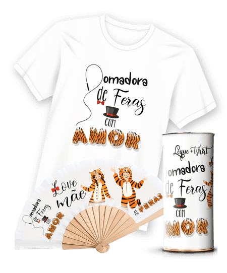 Camiseta com Estampa Leque Mãe A minha loja Vestuário e acessórios