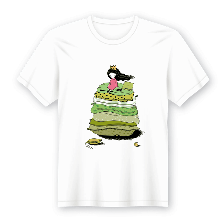 Camiseta em Lata A Princesa e a Ervilha – Presente Único e Original Feito em Portugal A minha loja Vestuário e acessórios
