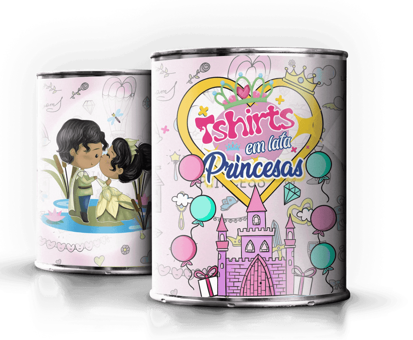 Camiseta em Lata A Princesa e o Sapo – Presente Único e Original para Todas as Idades A minha loja Vestuário e acessórios