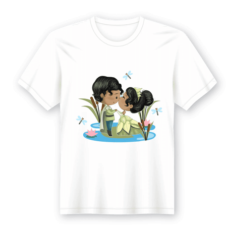 Camiseta em Lata A Princesa e o Sapo – Presente Único e Original para Todas as Idades A minha loja Vestuário e acessórios