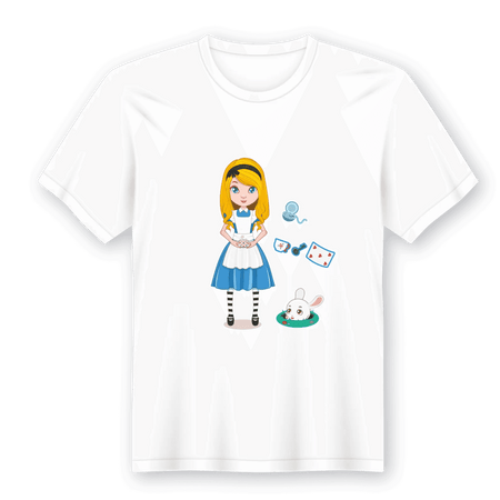 Camiseta em Lata Alice no País das Maravilhas - Presente Único e Encantador A minha loja Vestuário e acessórios