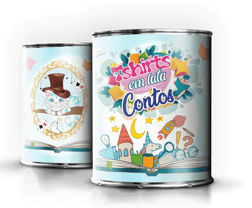 Camiseta em Lata Alice no País das Maravilhas | Presente Único Charmy Gift Store® A minha loja Vestuário e acessórios