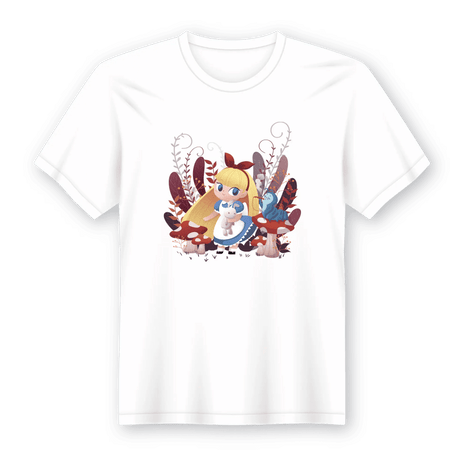Camiseta em Lata Alice no País das Maravilhas – Presente Único e Criativo A minha loja Vestuário e acessórios
