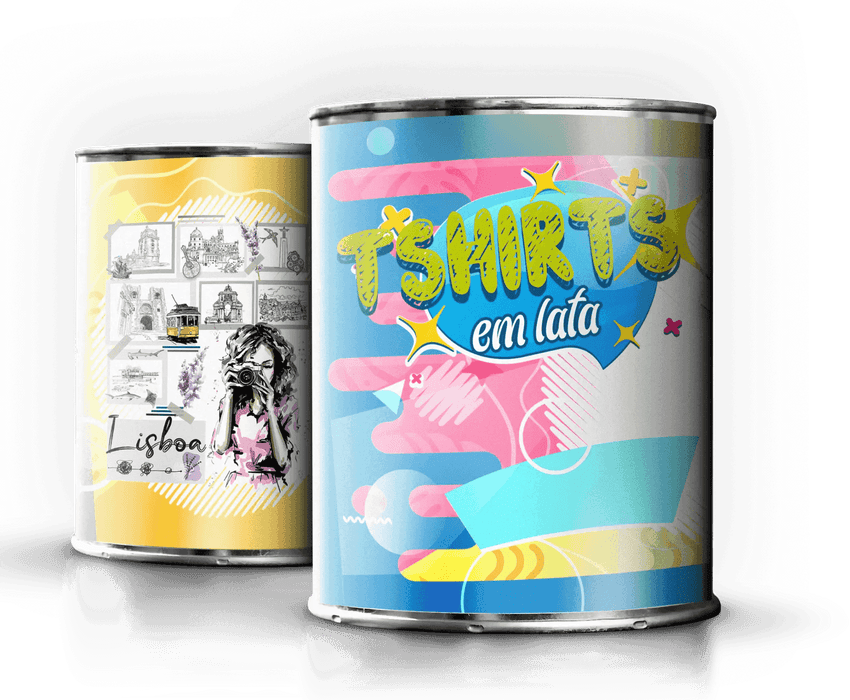 T-Shirt em Lata Distrito de Viseu A minha loja Vestuário e acessórios