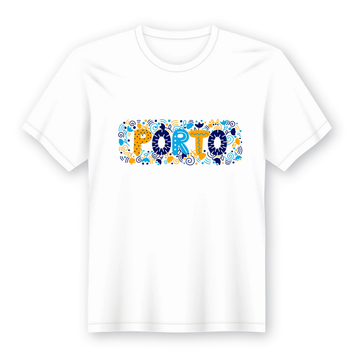 T-Shirt Distrito do Porto - 100% Algodão, Vários Tamanhos A minha loja Vestuário e acessórios