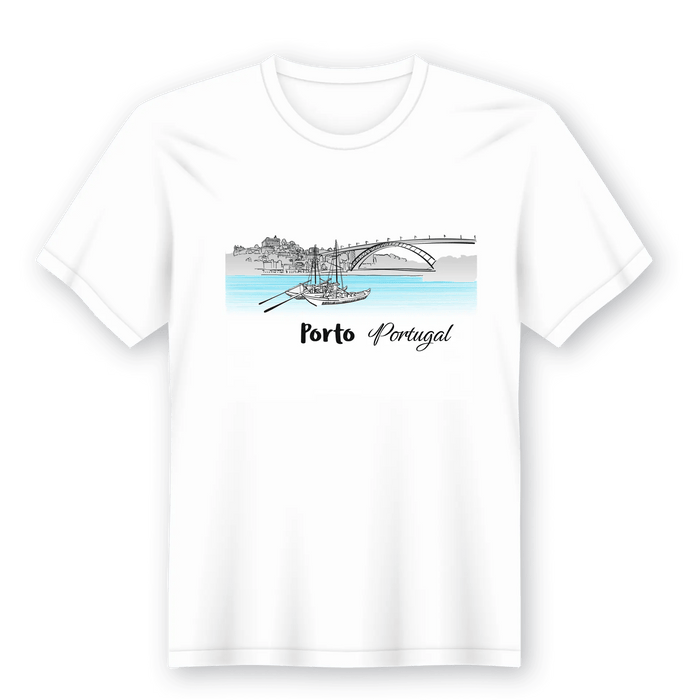 T-Shirt Distrito do Porto em Lata 100% Algodão A minha loja Vestuário e acessórios