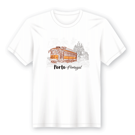 T-Shirt em Lata Distrito Porto A minha loja Vestuário e acessórios