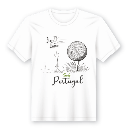 T-Shirt I Love Portugal - Presente Original em Lata A minha loja Vestuário e acessórios