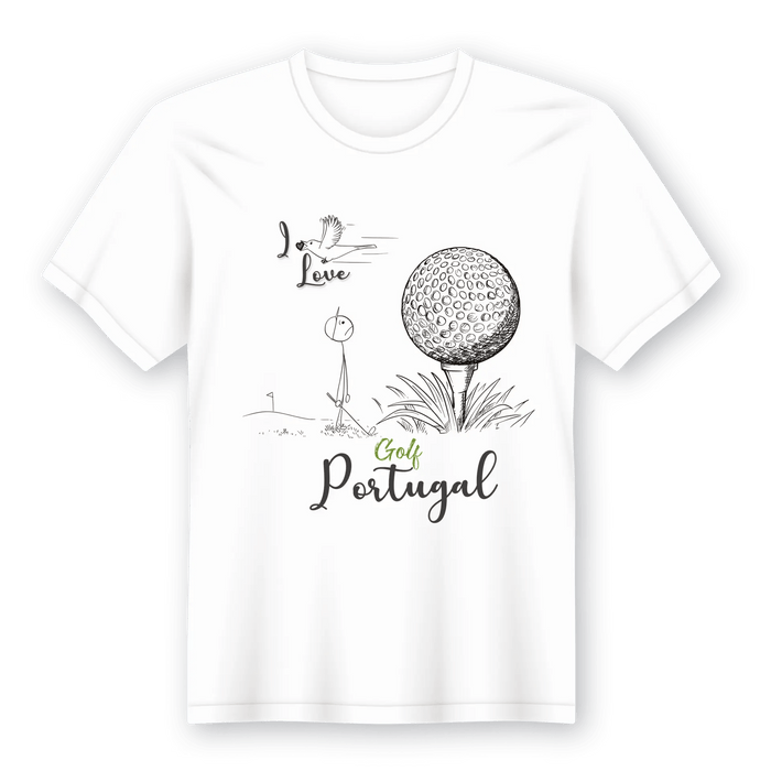 T-Shirt I Love Portugal - Presente Original em Lata A minha loja Vestuário e acessórios
