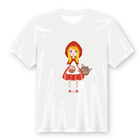 Camiseta em Lata O Capuchinho Vermelho – Presente Original e Exclusivo A minha loja Vestuário e acessórios