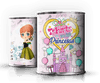 Camiseta em Lata Princesa Anna Frozen - Presente Único para Crianças de 1 a 12 Anos A minha loja Vestuário e acessórios