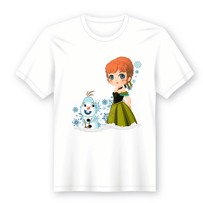 Camiseta em Lata Princesa Anna Frozen - Presente Único para Crianças de 1 a 12 Anos A minha loja Vestuário e acessórios