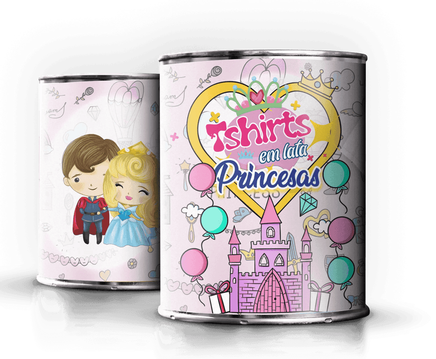 Camiseta em Lata Princesa Bela Adormecida – Presente Original e Feito em Portugal A minha loja Vestuário e acessórios