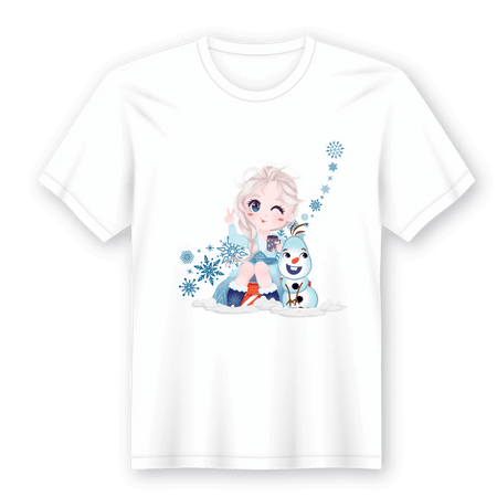 Camiseta em Lata Princesa Elsa Frozen – Presente Único para Crianças de 1 a 12 Anos A minha loja Vestuário e acessórios