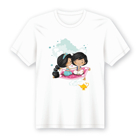 Camiseta em Lata Princesa Yasmin - Presente Único para Crianças - Charmy Gift Store ® A minha loja Vestuário e acessórios