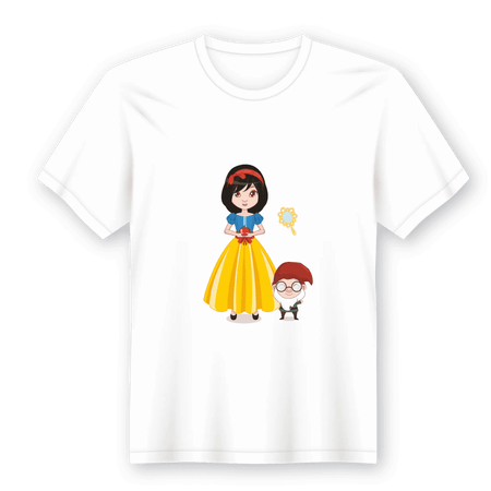 Camiseta em Lata Princesas – Presente Único e Encantador feito em Portugal pela Charmy Gift Store A minha loja Vestuário e acessórios