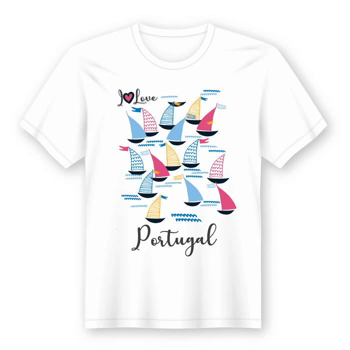 T-Shirt I Love Portugal A minha loja Vestuário e acessórios
