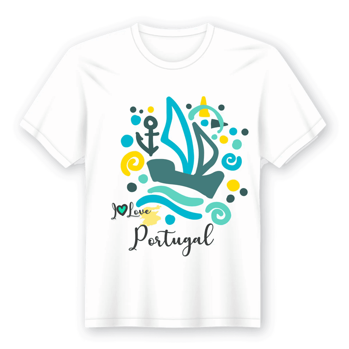T-Shirt I Love Portugal A minha loja Vestuário e acessórios