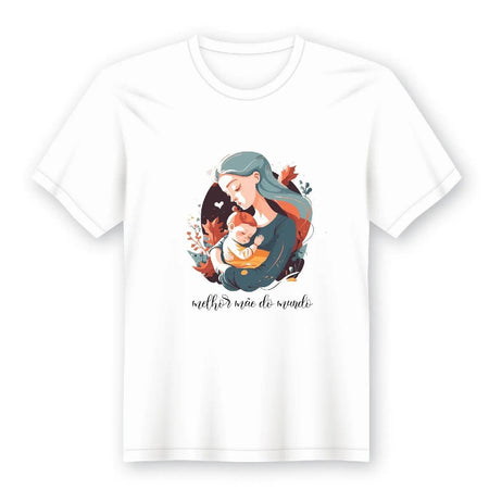 Camiseta Mãe 100% Algodão com Estampa Variável - Ref: 9010 A minha loja Vestuário e acessórios