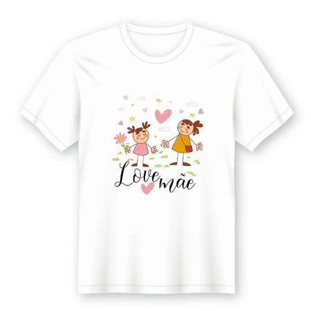 Camiseta Mãe 100% Algodão com Estampa Variável e Decote Redondo ou em V A minha loja Vestuário e acessórios