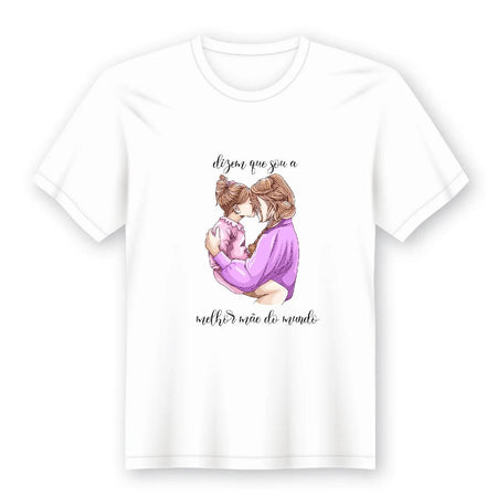 Camiseta para Mãe – Ref: 9005, 100% Algodão, Estampas Variadas por Tamanho, Decote Redondo ou em V A minha loja Vestuário e acessórios