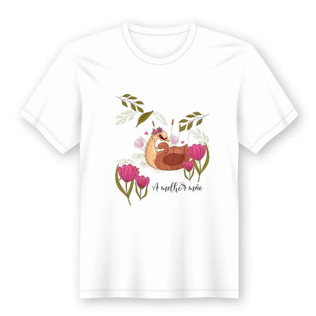 Camiseta Mãe Ref: 9012 - 100% Algodão, Decote Redondo ou V em Diversos Tamanhos A minha loja Vestuário e acessórios