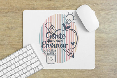 Tapete de Rato "Ama Ensinar" – Presente Único para Professores, 180x220x3mm, Personalizável, Feito em Portugal