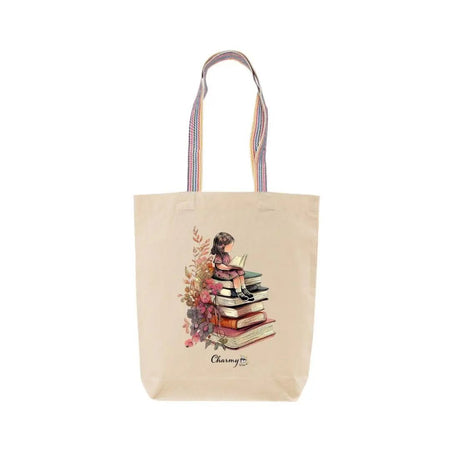 Tote bag Book Girl - Charmy Gift Store