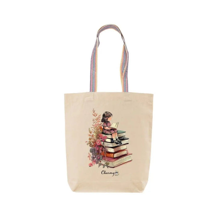 Tote bag Book Girl - Charmy Gift Store
