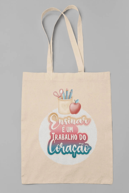 Bolsa Tote Ensinar Original Charmy Gift Store ® – Estilo Natural e Resistente