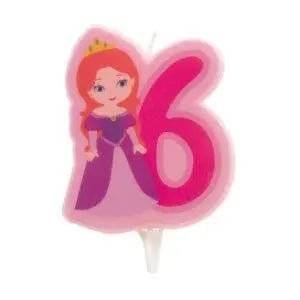 Velas 2d princesa nº 6 - 7 cm by deKora - Charmy Gift Store