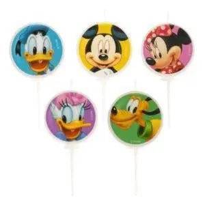 Velas de aniversário mickey &amp; friends ø 3cm by deKora - Charmy Gift Store