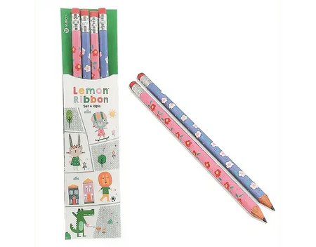 VIARCO Coelha e Gata Set 4 Lápis Viarco - Charmy Gift Store