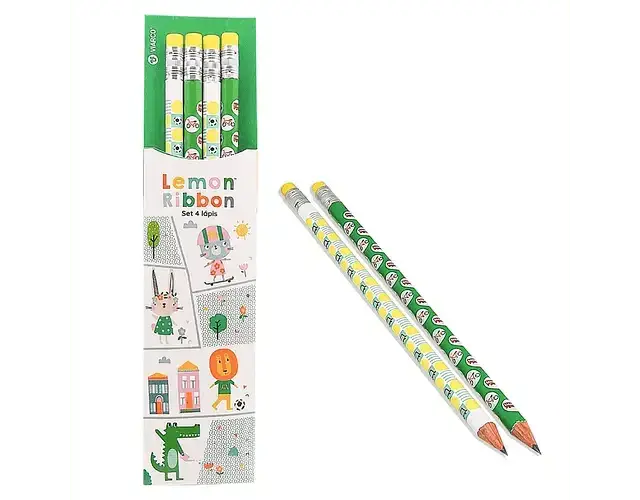 VIARCO Leão e Crocodilo Set 4 Lápis Viarco - Charmy Gift Store